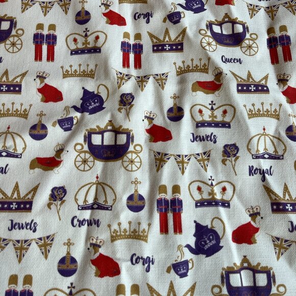 MILLY GREEN New Royal Shopper 100% Cotton Canvas Shopping Bag Corgi Dogs - Picture 4 of 9